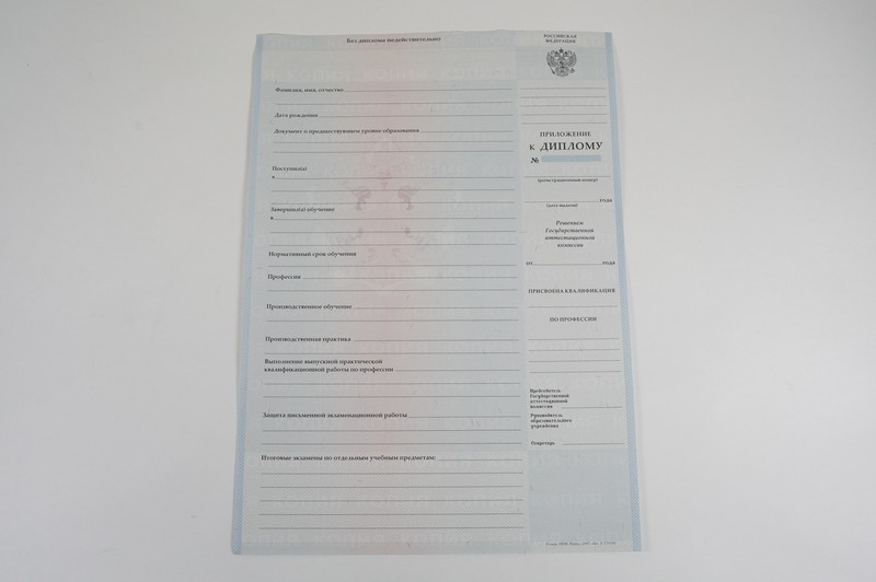 Диплом о начальном образовании  2007-2009 годов в Ессентуках