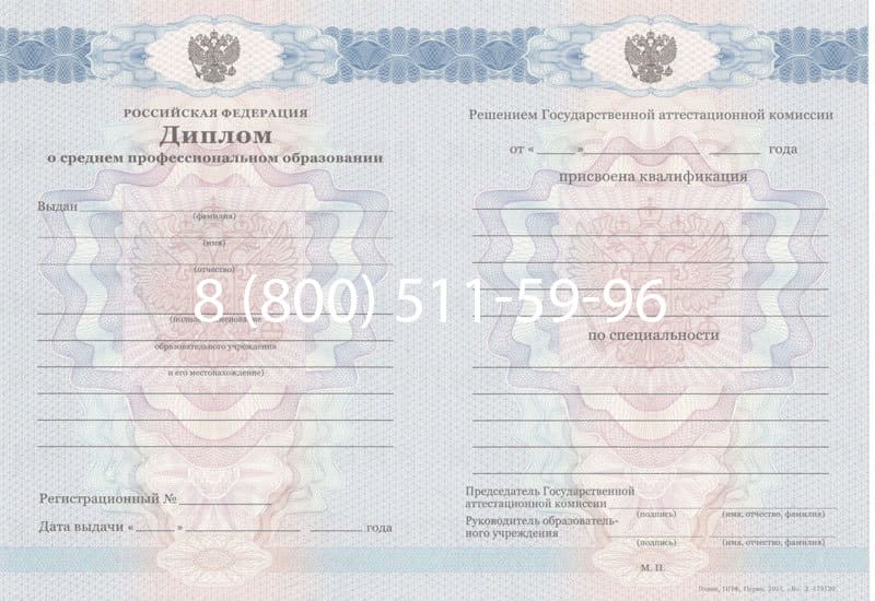 Купить Диплом о среднем образовании 2011-2013 годов в Ессентуках